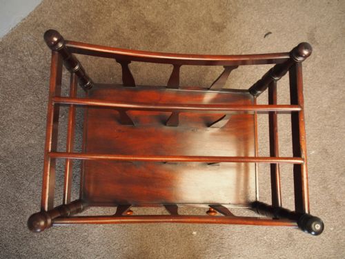 GEORGE IV MAHOGANY BOWED CANTERBURY - ADDITIONAL PHOTO 2