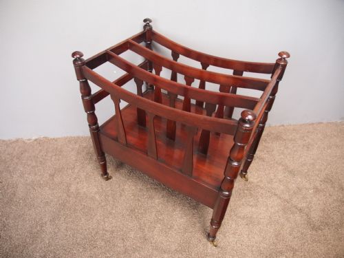 GEORGE IV MAHOGANY BOWED CANTERBURY - ADDITIONAL PHOTO 4