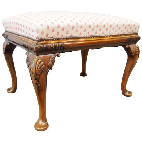 George III Style Walnut Stool