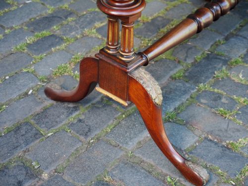 REGENCY CARVED ROSEWOOD LIBRARY TABLE - ADDITIONAL PHOTO 6