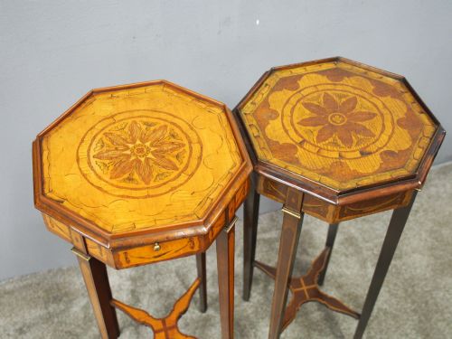 MATCHED PAIR OF GEORGE III INLAID STANDS - ADDITIONAL PHOTO 6