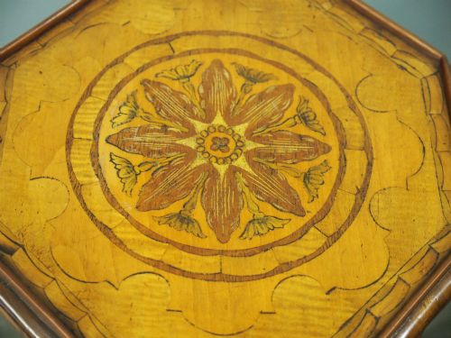 MATCHED PAIR OF GEORGE III INLAID STANDS - ADDITIONAL PHOTO 7
