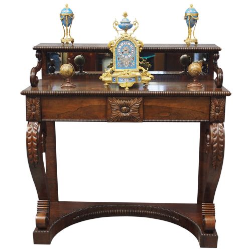 SCOTTISH REGENCY ROSEWOOD CHIFFONIER - ADDITIONAL PHOTO 1