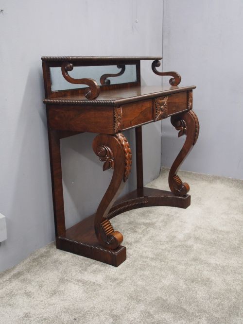 SCOTTISH REGENCY ROSEWOOD CHIFFONIER - ADDITIONAL PHOTO 2