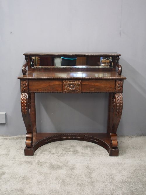 SCOTTISH REGENCY ROSEWOOD CHIFFONIER - ADDITIONAL PHOTO 3