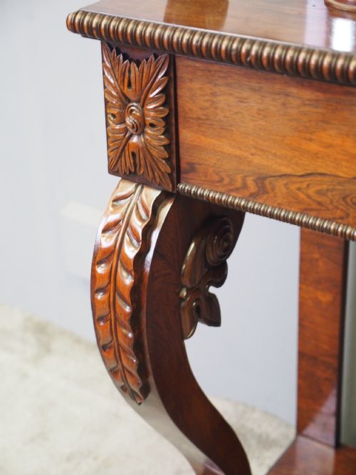 SCOTTISH REGENCY ROSEWOOD CHIFFONIER - ADDITIONAL PHOTO 5