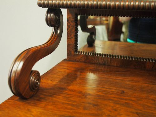 SCOTTISH REGENCY ROSEWOOD CHIFFONIER - ADDITIONAL PHOTO 12