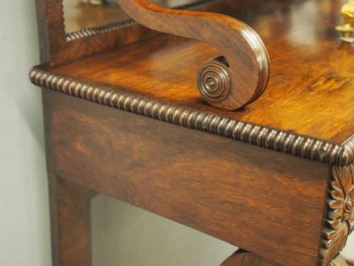SCOTTISH REGENCY ROSEWOOD CHIFFONIER - ADDITIONAL PHOTO 13