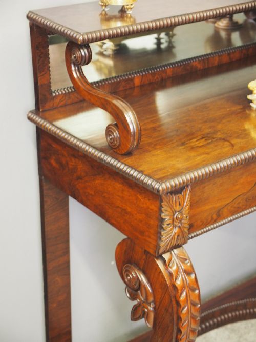 SCOTTISH REGENCY ROSEWOOD CHIFFONIER - ADDITIONAL PHOTO 15