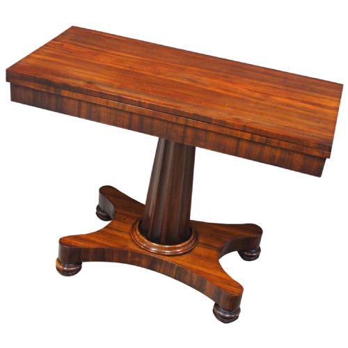 George IV Goncalo Alves Foldover Tea Table