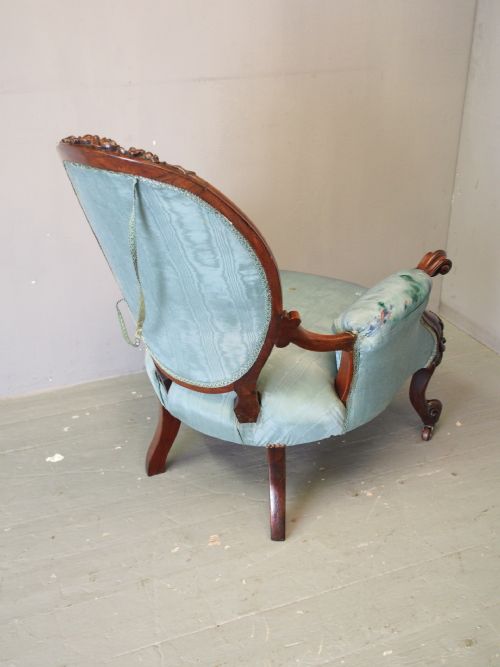 VICTORIAN ARMCHAIR FROM HOME OF ARTIST JOHN BELLANY - ADDITIONAL PHOTO 7