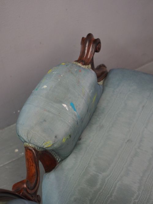 VICTORIAN ARMCHAIR FROM HOME OF ARTIST JOHN BELLANY - ADDITIONAL PHOTO 9