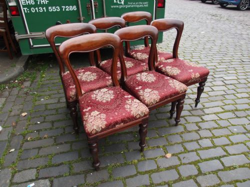 SET OF 6 SCOTTISH VICTORIAN MAHOGANY DINING CHAIRS - ADDITIONAL PHOTO 1