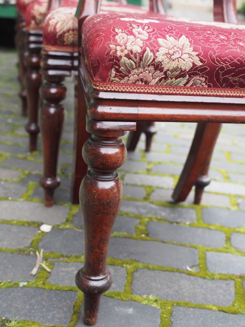 SET OF 6 SCOTTISH VICTORIAN MAHOGANY DINING CHAIRS - ADDITIONAL PHOTO 6