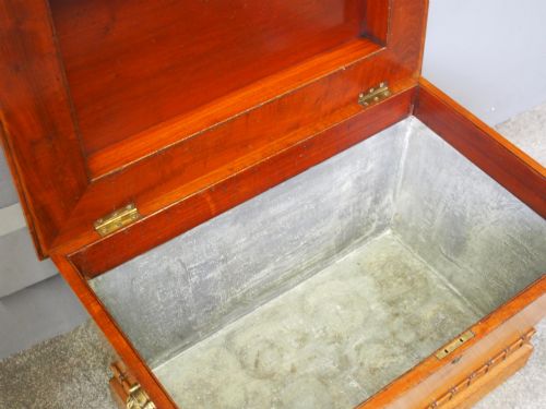 REGENCY MAHOGANY SARCOPHAGUS SHAPED WINE COOLER - ADDITIONAL PHOTO 3