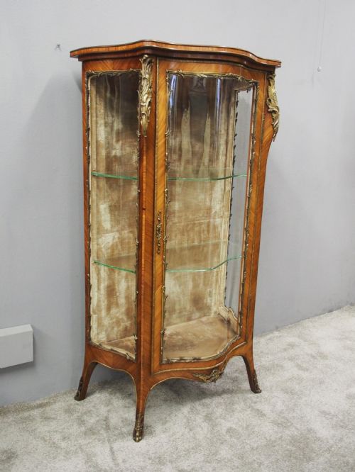 FRENCH ROSEWOOD VITRINE BY THOMAS JUSTICE SONS - ADDITIONAL PHOTO 6