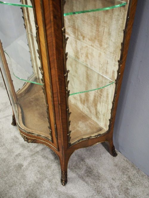FRENCH ROSEWOOD VITRINE BY THOMAS JUSTICE SONS - ADDITIONAL PHOTO 11
