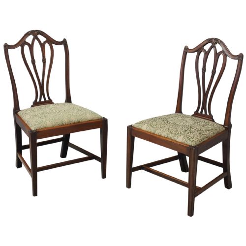 Pair of George III Mahogany Dining Chairs
