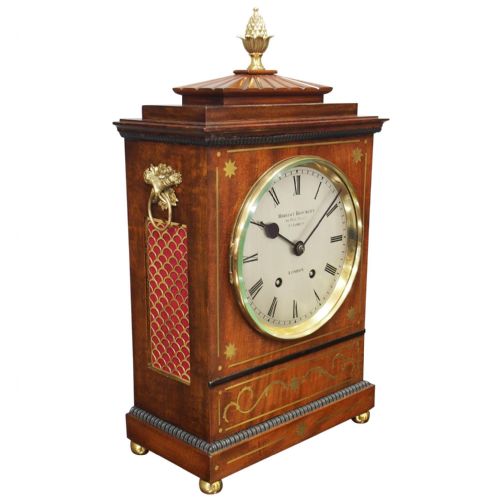 William IV Style Mantel Clock by Herbert Blockley, London