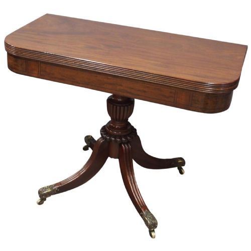 Scottish Mahogany Foldover Tea Table