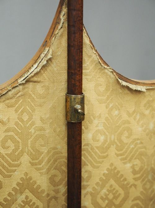PAIR OF LATE GEORGE III MAHOGANY POLE SCREENS - ADDITIONAL PHOTO 10