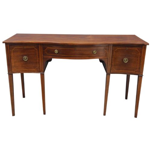 George III Style Inlaid Mahogany Sideboard
