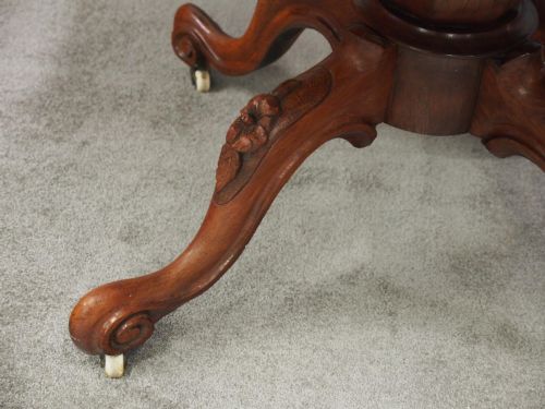 VICTORIAN ROSEWOOD BREAKFAST TABLE - ADDITIONAL PHOTO 7