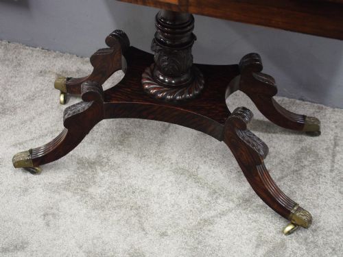 SCOTTISH REGENCY ROSEWOOD CARD TABLE - ADDITIONAL PHOTO 3