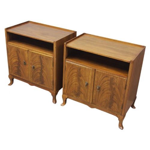 Pair of Mahogany Cabinets or Bedsides by Whytock and Reid