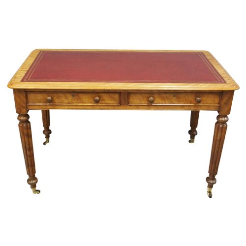 Victorian Satin Birch Library Table
