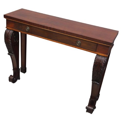 Narrow Regency Mahogany Hall Table