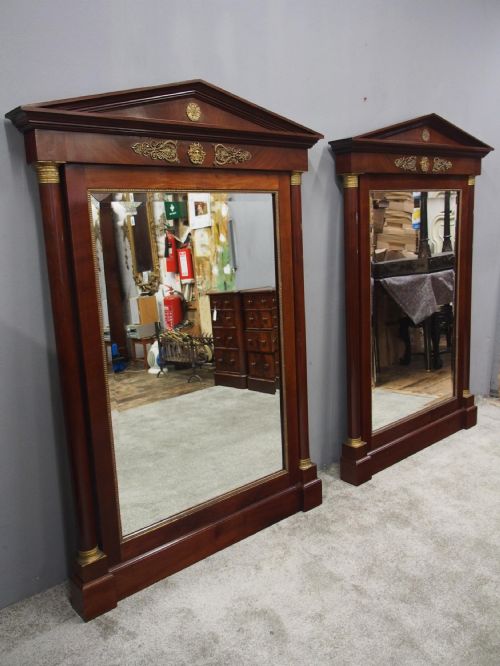 PAIR OF LARGE SECOND EMPIRE MIRRORS - ADDITIONAL PHOTO 1