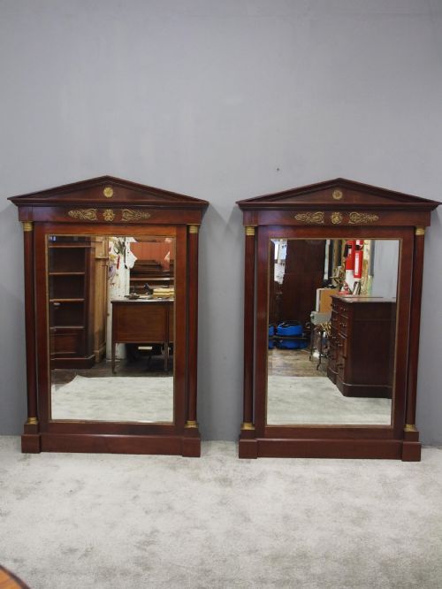PAIR OF LARGE SECOND EMPIRE MIRRORS - ADDITIONAL PHOTO 2