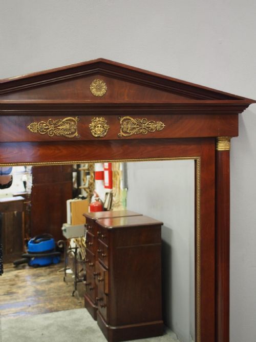 PAIR OF LARGE SECOND EMPIRE MIRRORS - ADDITIONAL PHOTO 4