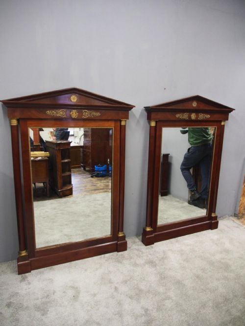 PAIR OF LARGE SECOND EMPIRE MIRRORS - ADDITIONAL PHOTO 9