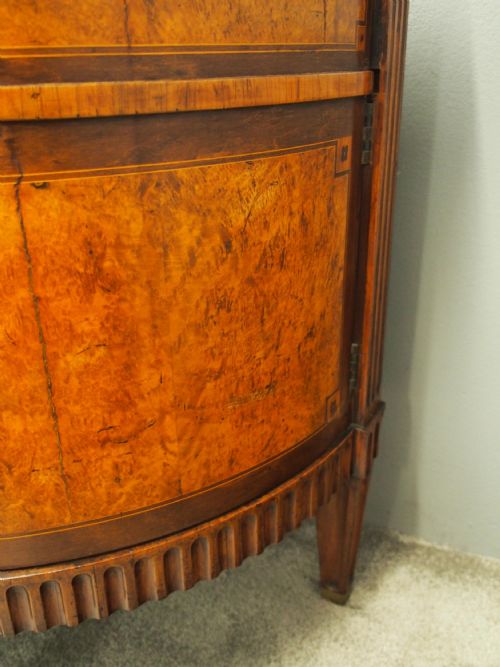 DUTCH MARBLE TOP BURR ELM COMMODE CHEST - ADDITIONAL PHOTO 8