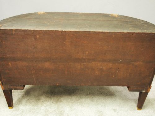DUTCH MARBLE TOP BURR ELM COMMODE CHEST - ADDITIONAL PHOTO 12