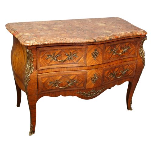Louis XV Style Marble Top Commode

