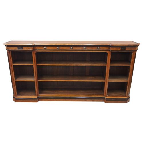 Aesthetic Movement Walnut Open Bookcase