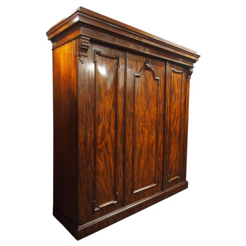 Victorian Mahogany 3 Door Wardrobe