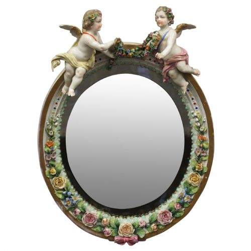 Continental Porcelain Wall Mirror