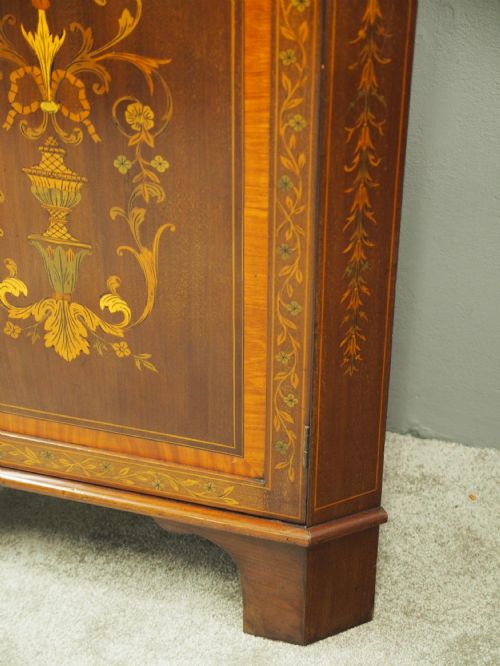 SHERATON STYLE MARQUETRY INLAID CORNER CABINET - ADDITIONAL PHOTO 9