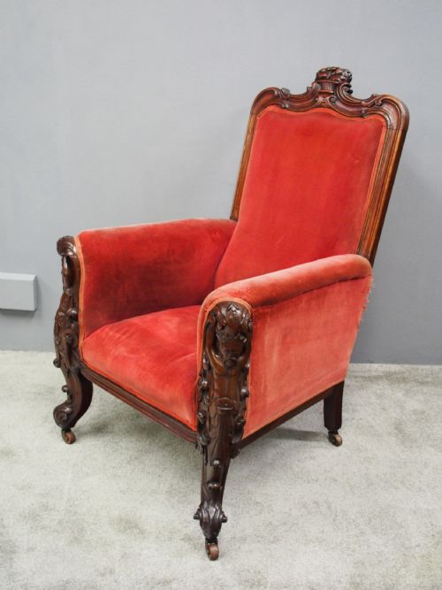 WILLIAM IV MAHOGANY ARMCHAIR - ADDITIONAL PHOTO 1