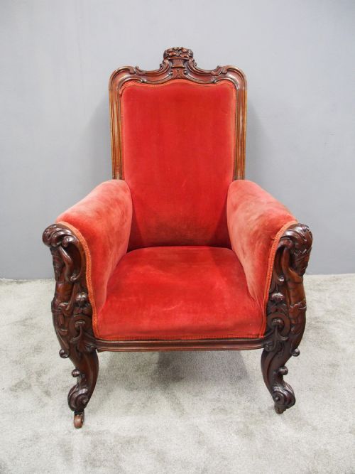 WILLIAM IV MAHOGANY ARMCHAIR - ADDITIONAL PHOTO 10