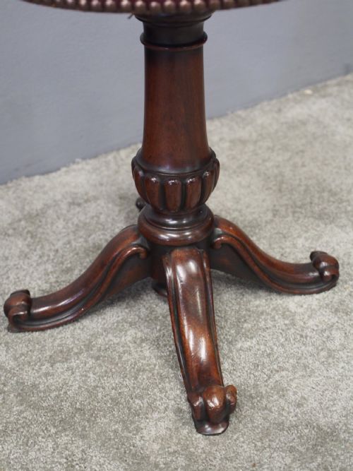 WILLIAM IV MAHOGANY PIANO STOOL - ADDITIONAL PHOTO 3