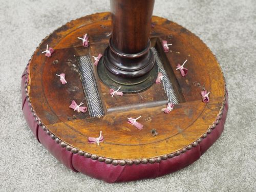 WILLIAM IV MAHOGANY PIANO STOOL - ADDITIONAL PHOTO 6