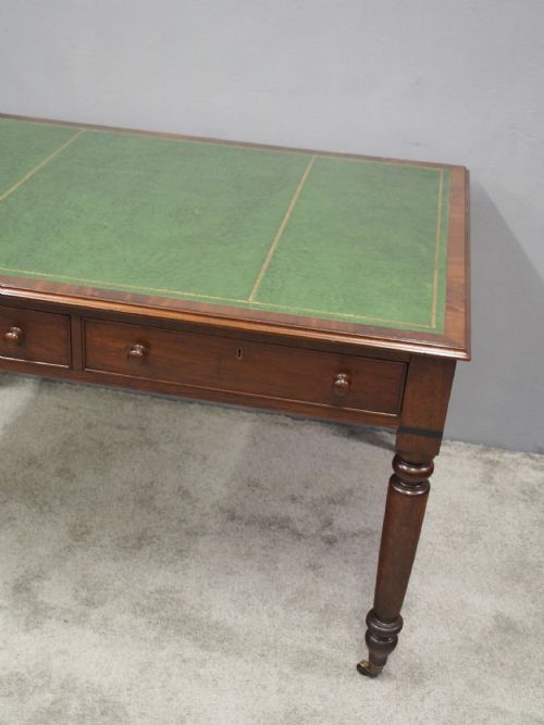 WILLIAM IV MAHOGANY PARTNERS WRITING TABLE - ADDITIONAL PHOTO 2