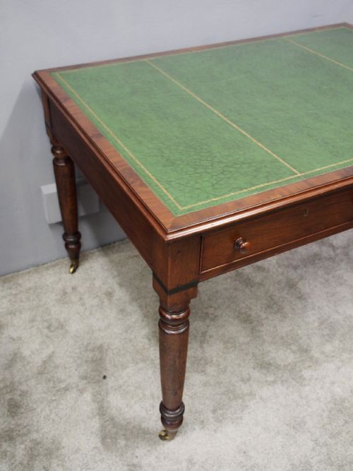 WILLIAM IV MAHOGANY PARTNERS WRITING TABLE - ADDITIONAL PHOTO 3