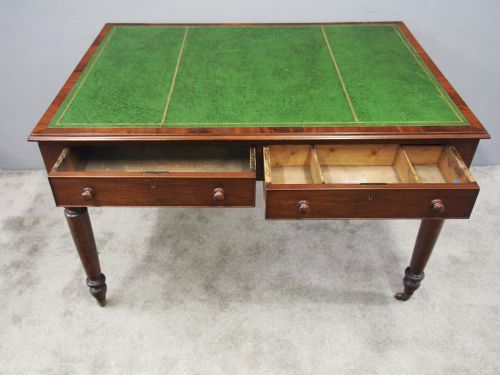 WILLIAM IV MAHOGANY PARTNERS WRITING TABLE - ADDITIONAL PHOTO 6