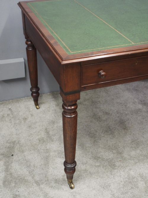 WILLIAM IV MAHOGANY PARTNERS WRITING TABLE - ADDITIONAL PHOTO 8